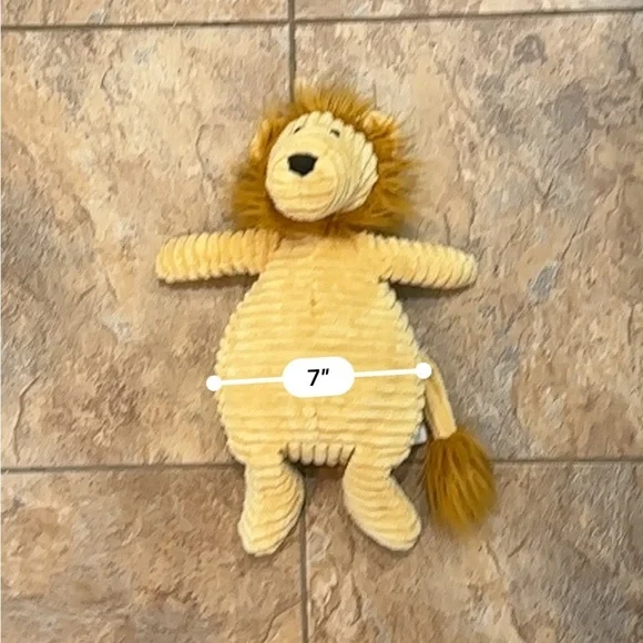 Jellycat Cordy Roy Lion Plush Medium Size Yellow Brown Stuffed Animal Retired - Picture 8 of 9